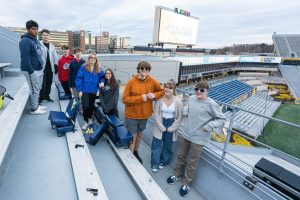 On the edge of your seat: MHS band 'uninstalls' a fundraiser at Milan Puskar stadium